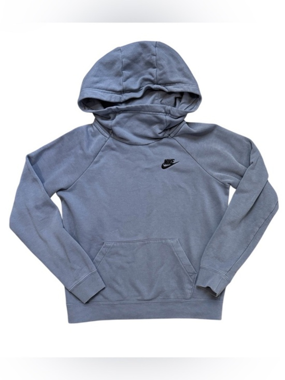 Nike Sportswear Essential Funnel Neck Hoodie Blue XS Sporty Spice Clean Girl